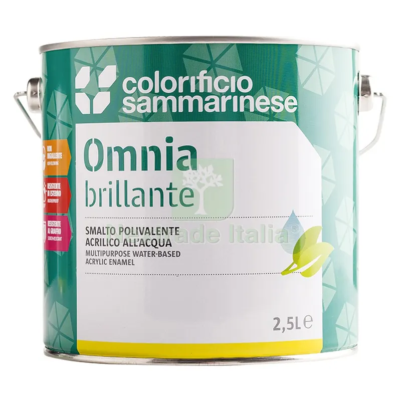 6PZ SMALTO ALL'ACQUA 'OMNIA' Lt. 0,750 Bianco brillante — Vernici e smalti — rif. FERX.901350NLM 6PZ SMALTO ALL'ACQUA 'OMNIA' Lt. 0,750 Bianco brillante — Vernici e smalti — rif. FERX.901350NLM