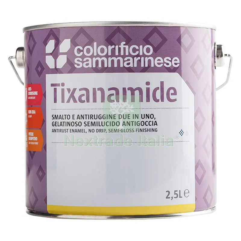 6PZ SMALTO ANTIRUGGINE 'TIXANAMIDE' Lt. 0,750 Verde — Vernici e smalti — rif. FERX.901512NLM 6PZ SMALTO ANTIRUGGINE 'TIXANAMIDE' Lt. 0,750 Verde — Vernici e smalti — rif. FERX.901512NLM