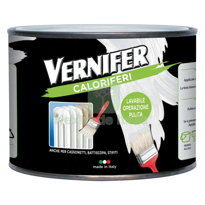 SMALTO PER CALORIFERI ml. 500 - bianco satinato (4906) — Vernici e smalti — rif. FERX.920056NLM