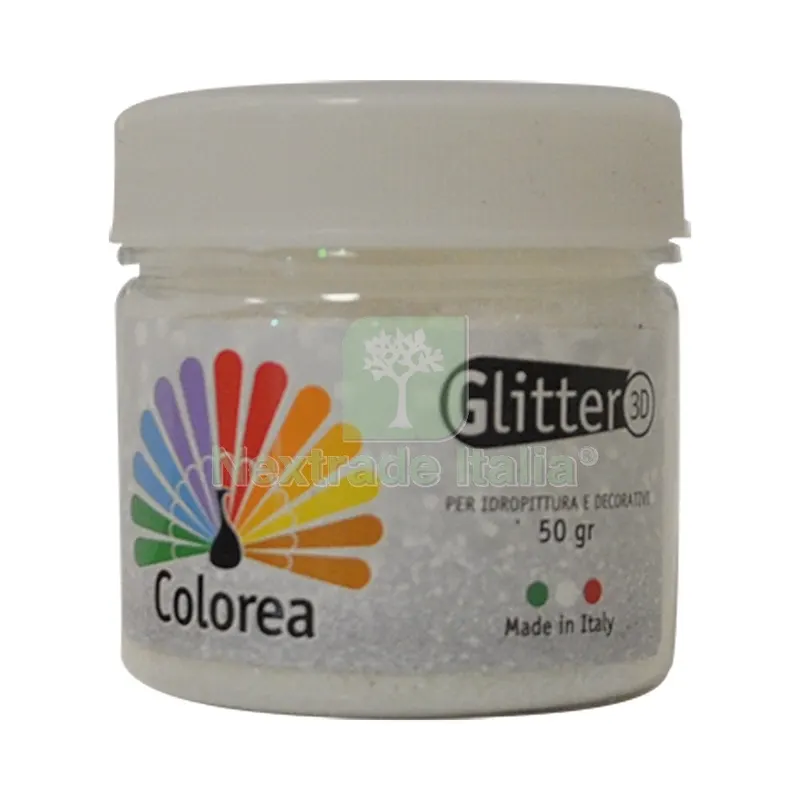 12PZ GLITTER IRIDESCENTI IN POLVERE gr.50 - colore rame — Decorativi e effetti — rif. FERX.9130891NLM