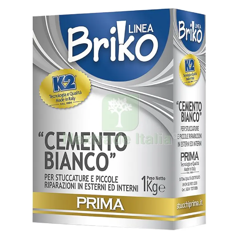 4PZ Cemento Bianco in Polvere 'briko K2' Kg. 4 - sacchetta — Cemento, malte e collanti edili — rif. FERX.9041610NLM 4PZ Cemento Bianco in Polvere 'briko K2' Kg. 4 - sacchetta — Cemento, malte e collanti edili — rif. FERX.9041610NLM