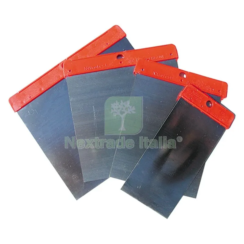 10CF Spatole Flessibili mm 50-80-100-120 — Spatole e attrezzi per stesura — rif. FERX.900528NLM 10CF Spatole Flessibili mm 50-80-100-120 — Spatole e attrezzi per stesura — rif. FERX.900528NLM