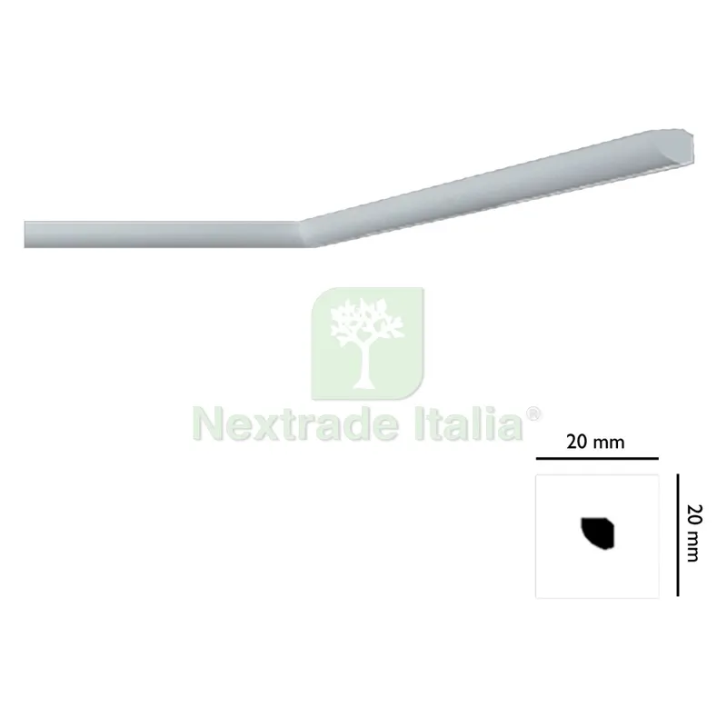 180PZ CORNICE DECORATIVA PER SOFFITTO mod. I715 - mm. 20x20 — Cornici e profili decorativi — rif. FERX.913134NLM 180PZ CORNICE DECORATIVA PER SOFFITTO mod. I715 - mm. 20x20 — Cornici e profili decorativi — rif. FERX.913134NLM