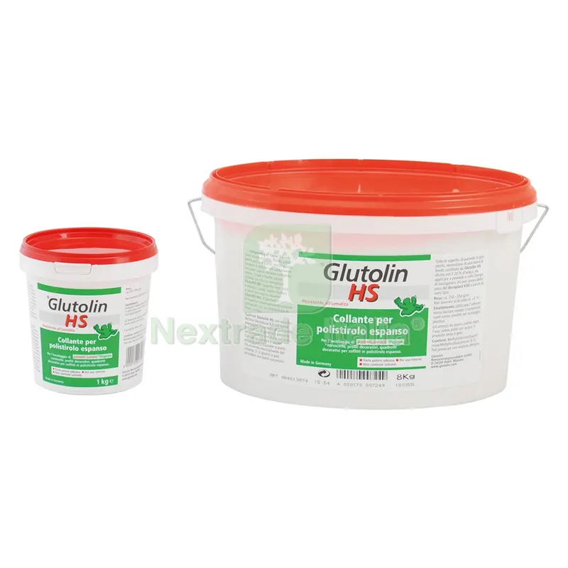 COLLANTE PER POLISTIROLO Glutolin HS - Kg. 8 secchio — Isolanti e reti — rif. FERX.9041106NLM