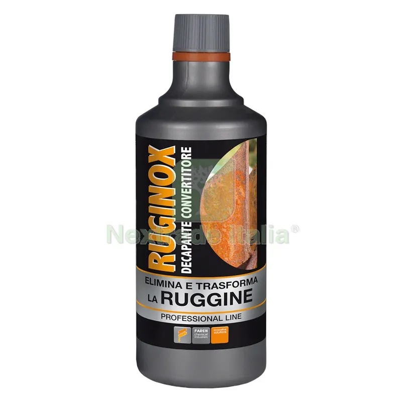 12PZ CONVERTITORE-SCIOGLI RUGGINE 'RUGINOX' ml 750 — Vernici e smalti — rif. FERX.906410NLM 12PZ CONVERTITORE-SCIOGLI RUGGINE 'RUGINOX' ml 750 — Vernici e smalti — rif. FERX.906410NLM