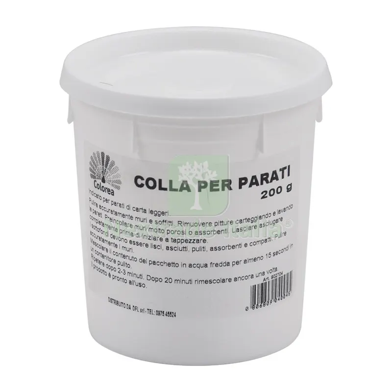 12PZ COLLA PER PARATI gr. 200 — Adesivi e sigillanti — rif. FERX.902704NLM 12PZ COLLA PER PARATI gr. 200 — Adesivi e sigillanti — rif. FERX.902704NLM