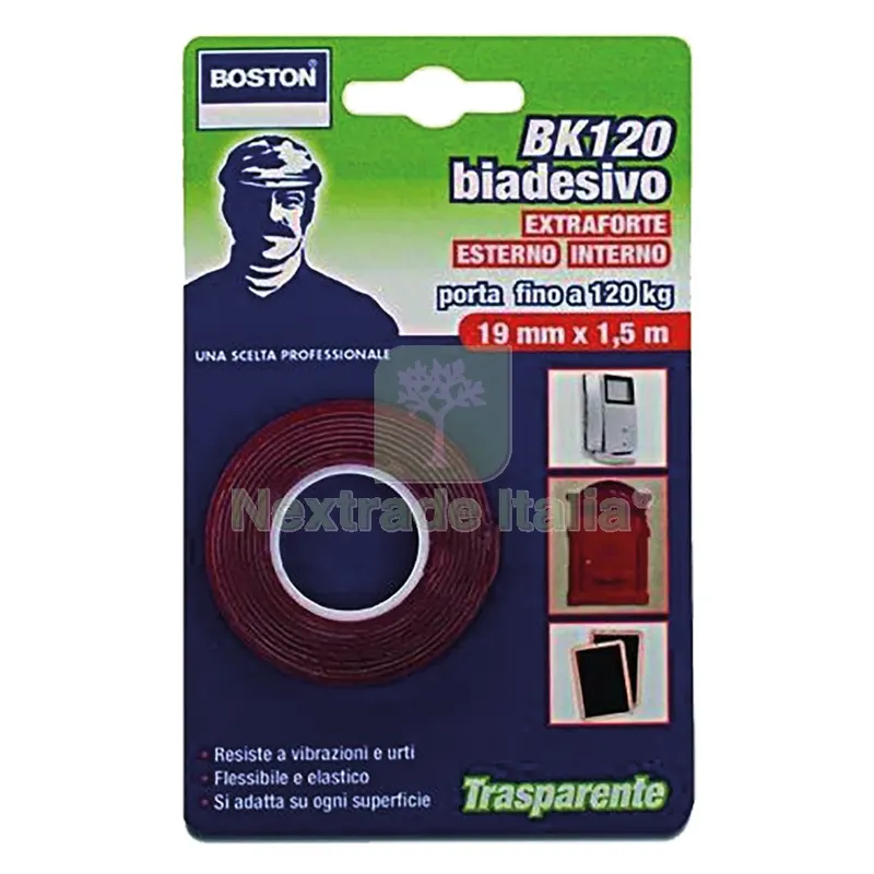 NASTRO BIADESIVO EXTRA FORTE INVISIBILE mm. 19 x 1,5 mt — Adesivi e sigillanti — rif. FERX.9002014NLM