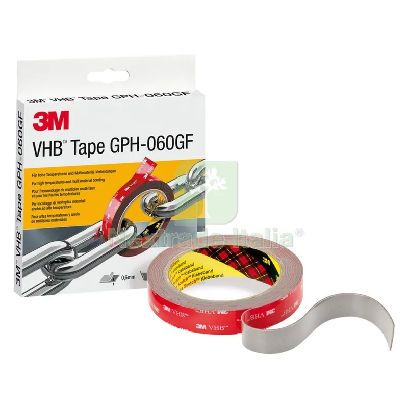 Nastro Biadesivo in Schiuma 'VHB-GPH' spessore 1,1 mm - grigio — Adesivi e sigillanti — rif. FERX.9003372NLM Nastro Biadesivo in Schiuma 'VHB-GPH' spessore 1,1 mm - grigio — Adesivi e sigillanti — rif. FERX.9003372NLM