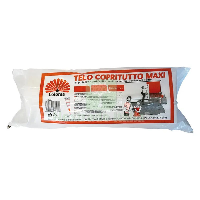 20PZ TELO COPRITUTTO MULTIUSO mt 4 x 25 - gr. 670 — Teli e film di protezione — rif. FERX.105121NLM