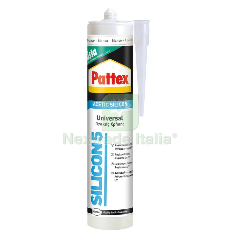 25PZ Silicone Acetico Universale RAL 9010 bianco ml 280 codice 900766 — Adesivi e sigillanti — rif. FERX.900766NLM 25PZ Silicone Acetico Universale RAL 9010 bianco ml 280 codice 900766 — Adesivi e sigillanti — rif. FERX.900766NLM