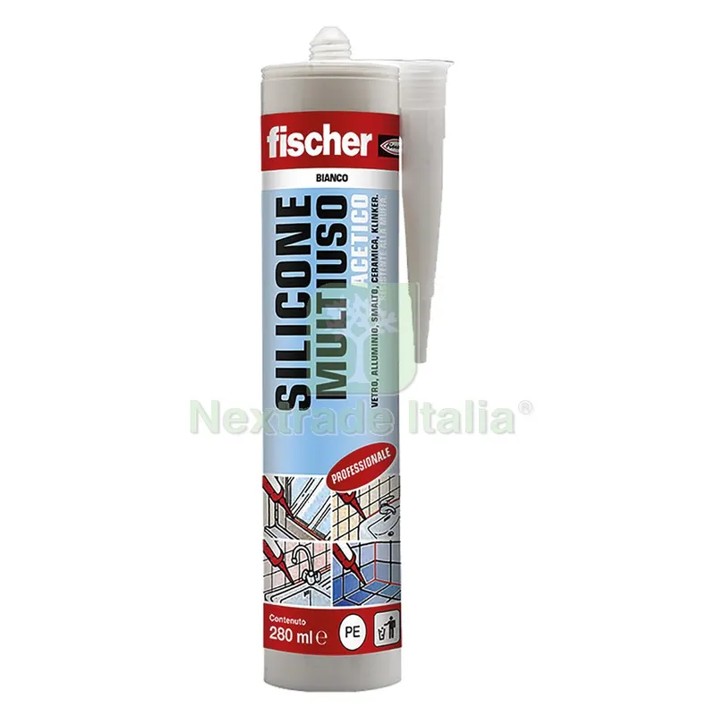 SILICONE ACETICO MULTIUSO RAL 9005 nero ml 280 — Adesivi e sigillanti — rif. FERX.9008820NLM