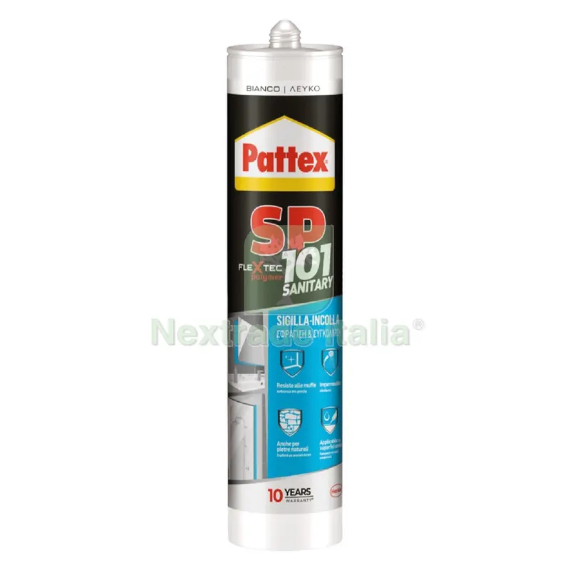 SIGILLANTE NEUTRO 'PATTEX SP101 SANITARY' bianco — Adesivi e sigillanti — rif. FERX.9008220NLM