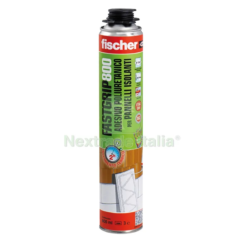 12PZ SCHIUMA POLIURETANICA ADESIVA 'FASTGRIP' FASTGRIP 800 ml 800 - per SPRUZZATORE — Adesivi e sigillanti — rif. FERX.9008890NLM 12PZ SCHIUMA POLIURETANICA ADESIVA 'FASTGRIP' FASTGRIP 800 ml 800 - per SPRUZZATORE — Adesivi e sigillanti — rif. FERX.9008890NLM