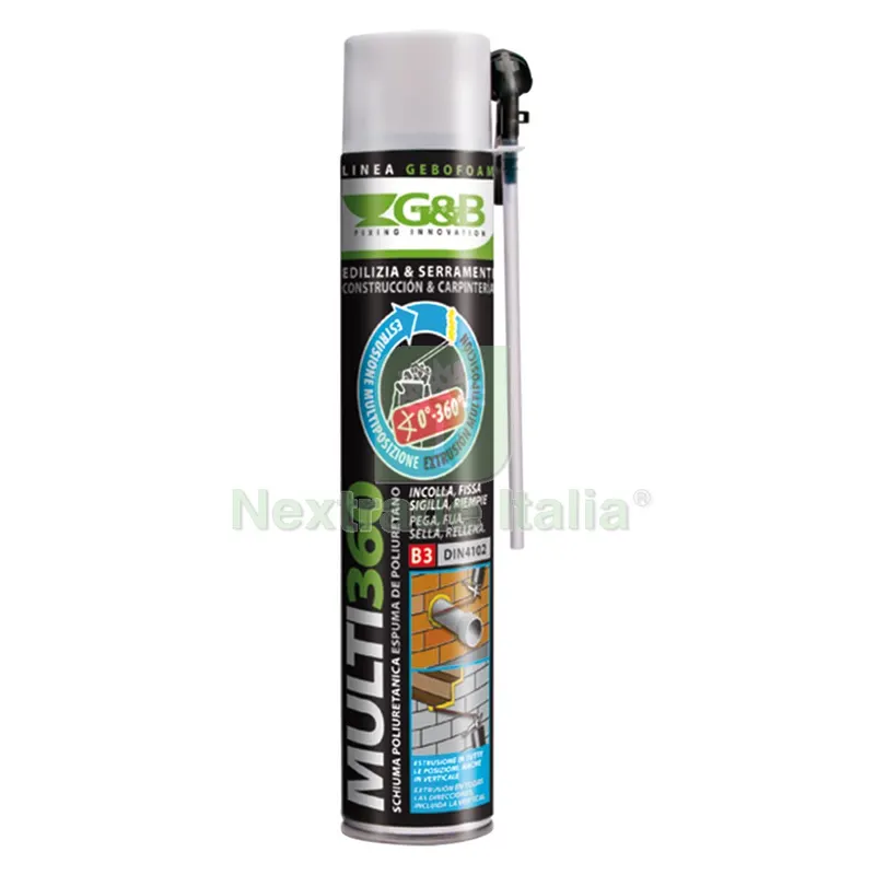 12PZ SCHIUMA POLIURETANICA 'GEBOFOAM MULTI 360' ml 825 — Adesivi e sigillanti — rif. FERX.902716NLM 12PZ SCHIUMA POLIURETANICA 'GEBOFOAM MULTI 360' ml 825 — Adesivi e sigillanti — rif. FERX.902716NLM