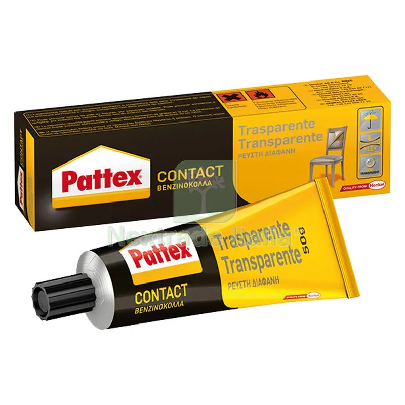 12PZ PATTEX ADESIVO TRASPARENTE gr. 125 — Adesivi e sigillanti — rif. FERX.900072NLM