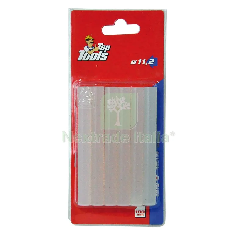 6BLISTER COLLA TERMOFUSIBILE lung. mm 100 - ø mm 11 cf. 6 pz — Adesivi e sigillanti — rif. FERX.900196NLM 6BLISTER COLLA TERMOFUSIBILE lung. mm 100 - ø mm 11 cf. 6 pz — Adesivi e sigillanti — rif. FERX.900196NLM