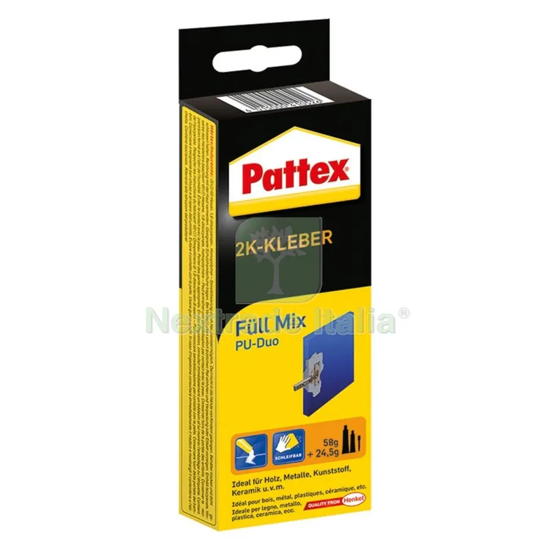 Pattex Adesivo Bicomponente 'PU DUO' 58 gr. resina + 24,5 gr. induritore — Adesivi e sigillanti — rif. FERX.900069NLM