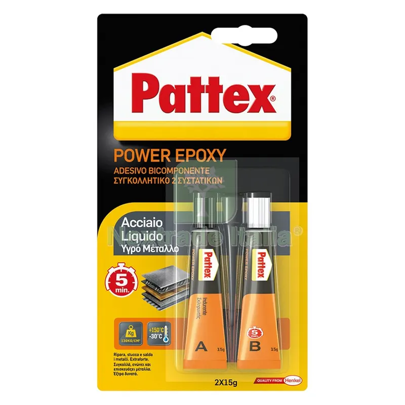 6PZ PATTEX ACCIAIO LIQUIDO gr. 30 — Adesivi e sigillanti — rif. FERX.900050NLM