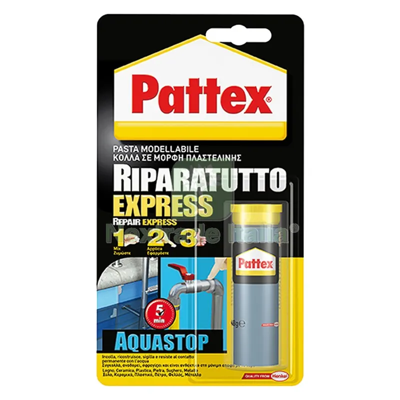 Pattex Riparativo 'aqua Stop' 48 gr — Adesivi e sigillanti — rif. FERX.9000671NLM Pattex Riparativo 'aqua Stop' 48 gr — Adesivi e sigillanti — rif. FERX.9000671NLM