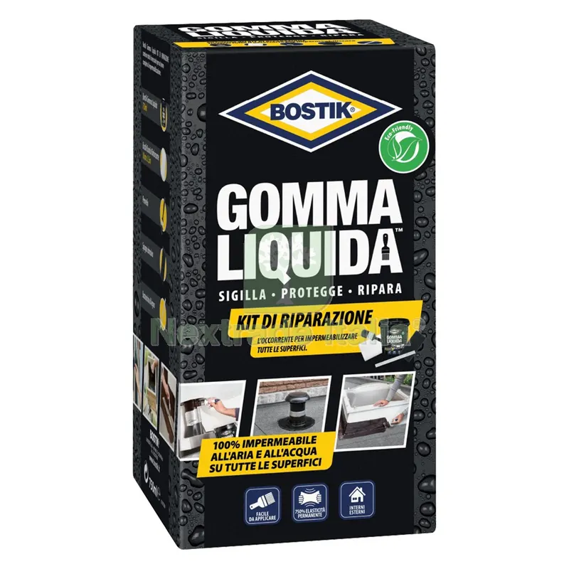 KIT RIPARAZIONE GOMMA LIQUIDA IMPERMEABILIZZANTE 5 pezzi — Isolanti e reti — rif. FERX.9120120NLM