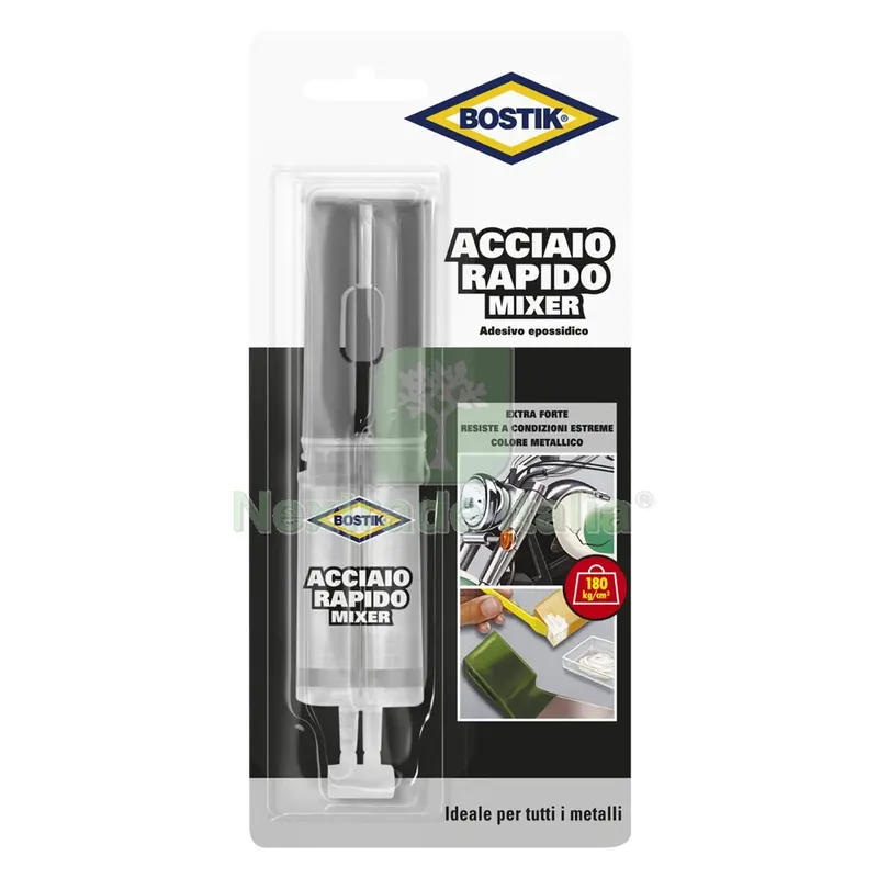 12BLISTER ADESIVO 'ACCIAIO RAPIDO MIXER' ml. 24 — Adesivi e sigillanti — rif. FERX.9120196NLM