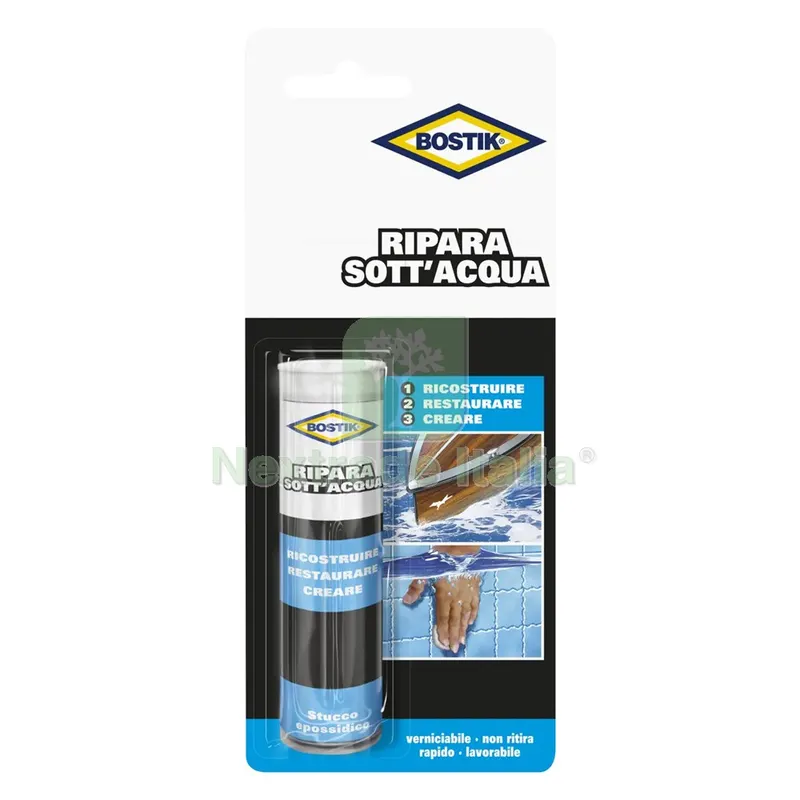 Stucco 'ripara Sott'acqua' gr. 56 — Stucchi e rasanti — rif. FERX.9120216NLM Stucco 'ripara Sott'acqua' gr. 56 — Stucchi e rasanti — rif. FERX.9120216NLM