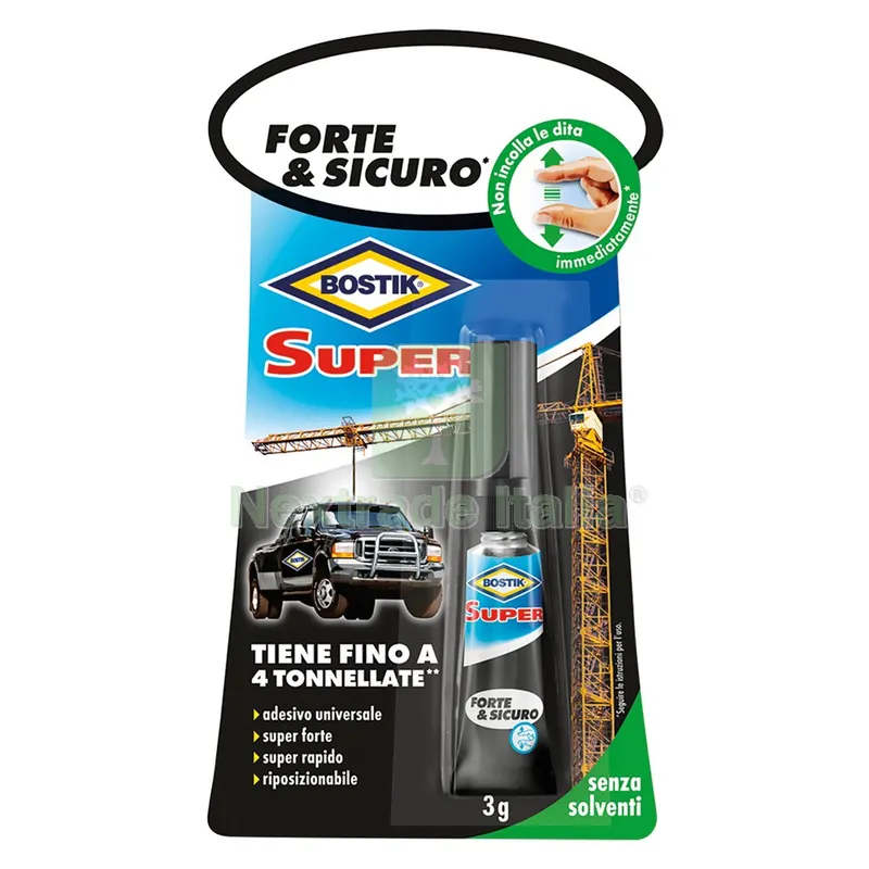12BLISTER ADESIVO ISTANTANEO 'FORTE E SICURO' gr. 3 — Adesivi e sigillanti — rif. FERX.9120280NLM 12BLISTER ADESIVO ISTANTANEO 'FORTE E SICURO' gr. 3 — Adesivi e sigillanti — rif. FERX.9120280NLM