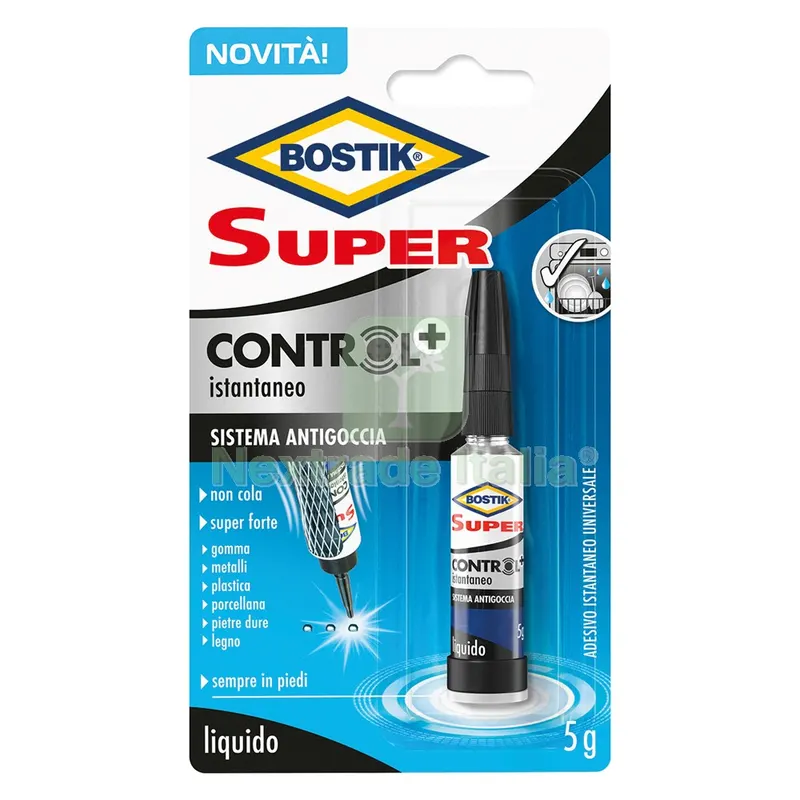24BLISTER ADESIVO CIANOCRILATO 'SUPER CONTROL +' gr. 5 — Adesivi e sigillanti — rif. FERX.9120610NLM