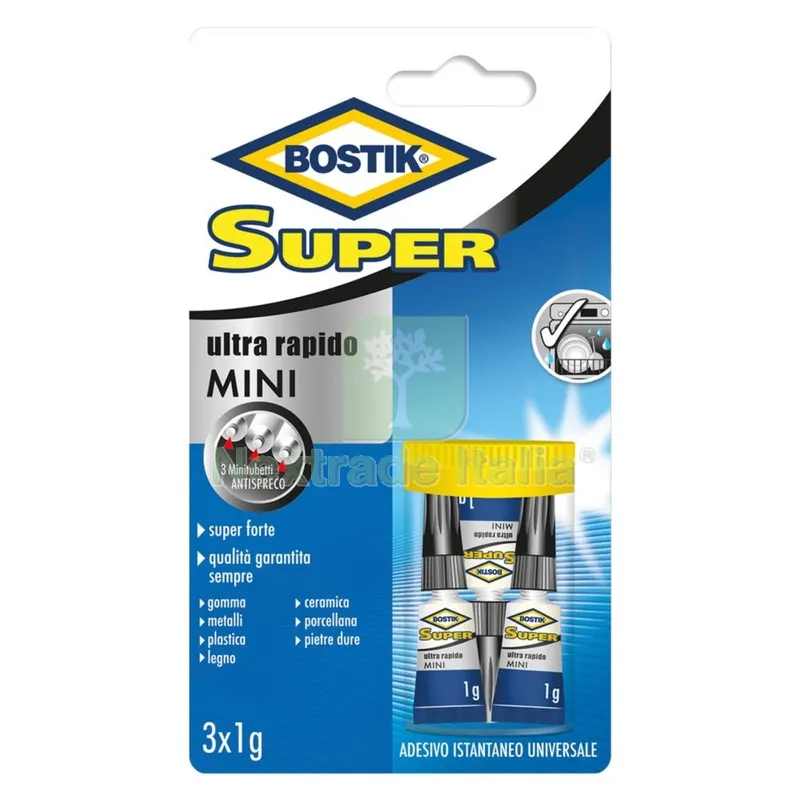 10BLISTER Adesivo Istantaneo Universale 'super Mini' gr. 3 - 3 pz x 1 gr. (clip strip) — Adesivi e sigillanti — rif. FERX.9120630NLM 10BLISTER Adesivo Istantaneo Universale 'super Mini' gr. 3 - 3 pz x 1 gr. (clip strip) — Adesivi e sigillanti — rif. FERX.9120630NLM