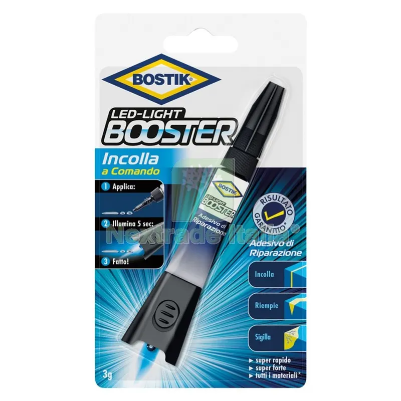 12BLISTER Adesivo Istantaneo 'booster' gr. 3 (clip strip) — Adesivi e sigillanti — rif. FERX.9120650NLM 12BLISTER Adesivo Istantaneo 'booster' gr. 3 (clip strip) — Adesivi e sigillanti — rif. FERX.9120650NLM
