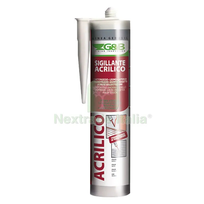 24PZ SILICONE ACRILICO 'GEBOSIL' bianco ml 310 — Adesivi e sigillanti — rif. FERX.9007880NLM