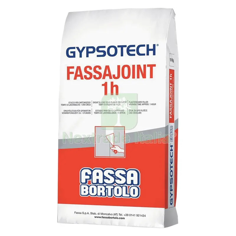 STUCCO IN POLVERE PER CARTONGESSO 'FASSAJOINT 1 H' Kg. 5 — Isolanti e reti — rif. FERX.9026300NLM