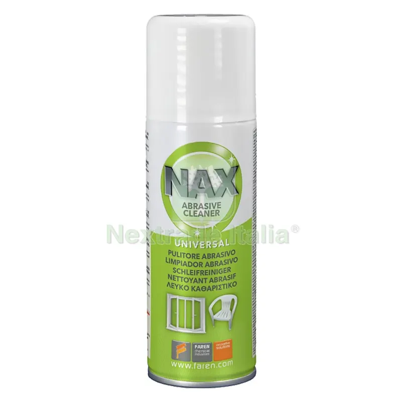 12PZ PULITORE SPRAY ABRASIVO 'NAX' ml 200 — Scarichi e sifoni — rif. FERX.9061216NLM