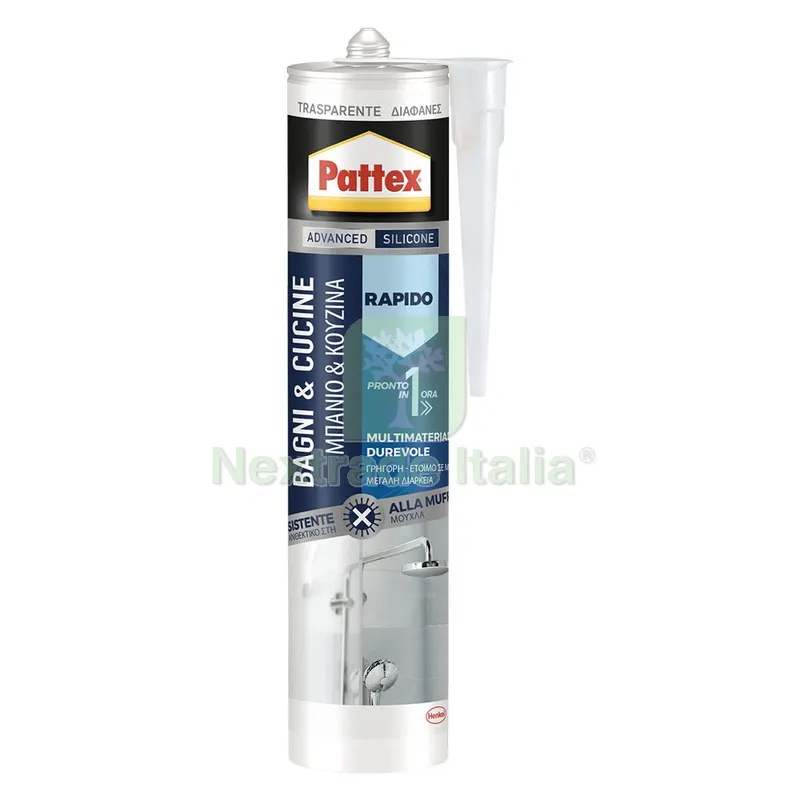 SILICONE 'BAGNI & CUCINE' ml 300 - trasparente — Adesivi e sigillanti — rif. FERX.9008033NLM