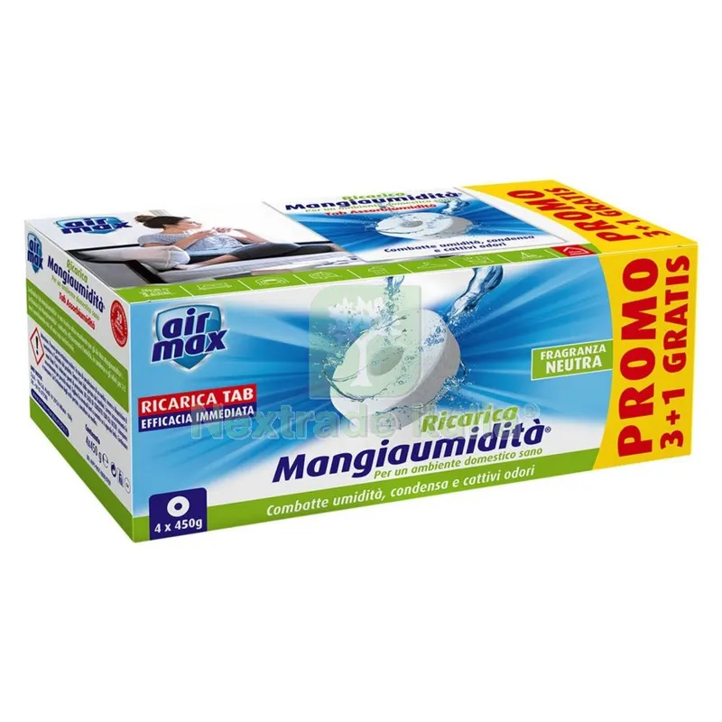 6CF Ricarica Assorbiumidita' 'AIR MAX' 4 x 450 gr. - lavanda — Casalinghi e organizzazione — rif. FERX.9120862NLM 6CF Ricarica Assorbiumidita' 'AIR MAX' 4 x 450 gr. - lavanda — Casalinghi e organizzazione — rif. FERX.9120862NLM
