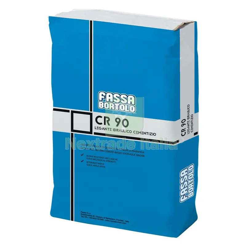 5PZ LEGANTE IDRAULICO CEMENTIZIO 'CR90' Kg. 5 - colore grigio — Cemento, malte e collanti edili — rif. FERX.9026390NLM