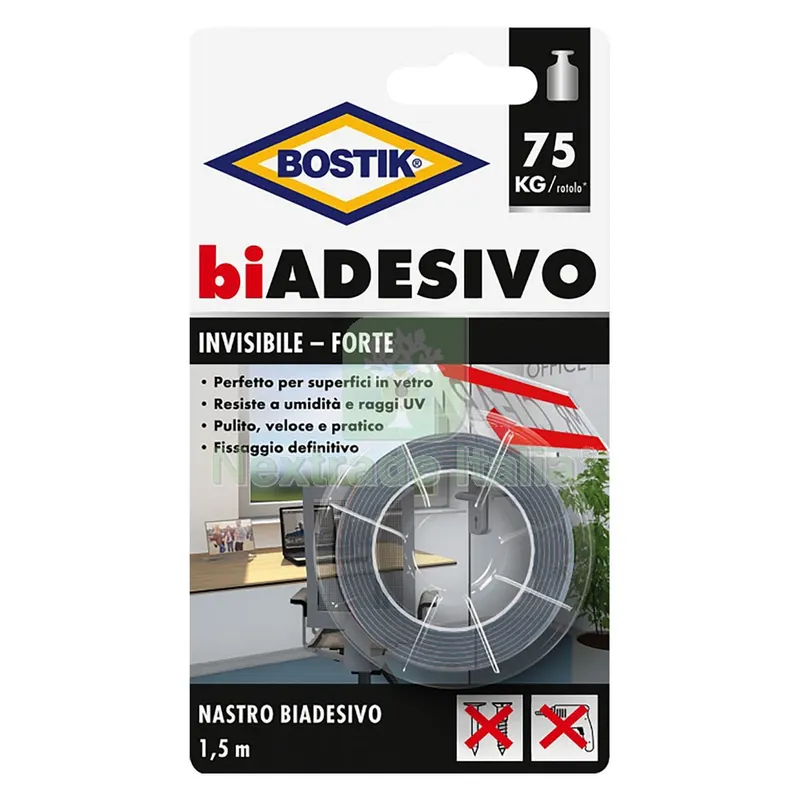 6PZ NASTRO BIADESIVO IN SCHIUMA INVISIBILE mm. 19 x 1,5 mt — Adesivi e sigillanti — rif. FERX.9002054NLM