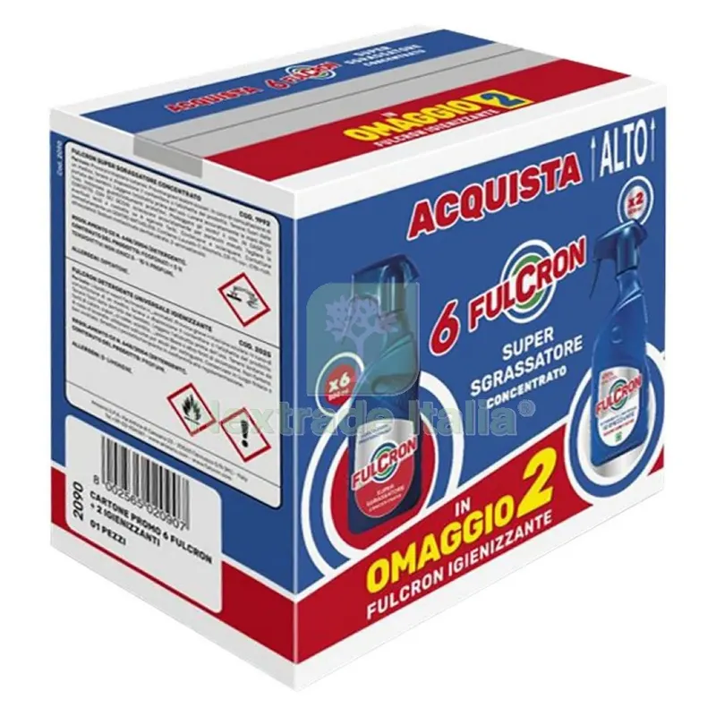 Sgrassante Concentrato 'fulcron' Pack Promo box 8 pezzi totali — Sgrassanti e detergenti pittura — rif. FERX.9200281NLM Sgrassante Concentrato 'fulcron' Pack Promo box 8 pezzi totali — Sgrassanti e detergenti pittura — rif. FERX.9200281NLM