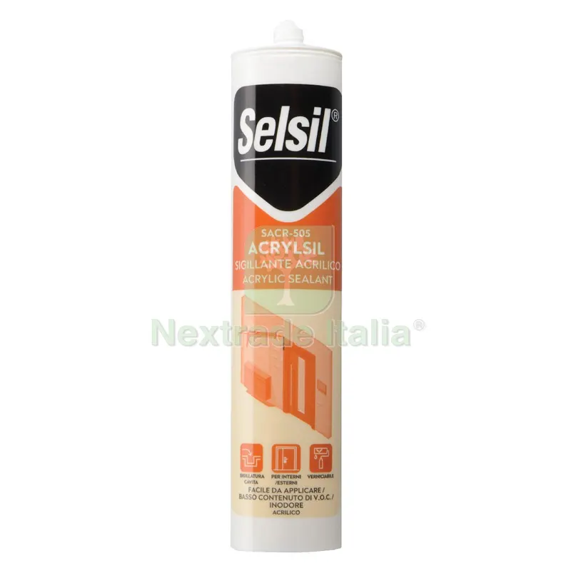 25PZ SILICONE ACRILICO 'SACR' — Adesivi e sigillanti — rif. FERX.9007750NLM 25PZ SILICONE ACRILICO 'SACR' — Adesivi e sigillanti — rif. FERX.9007750NLM