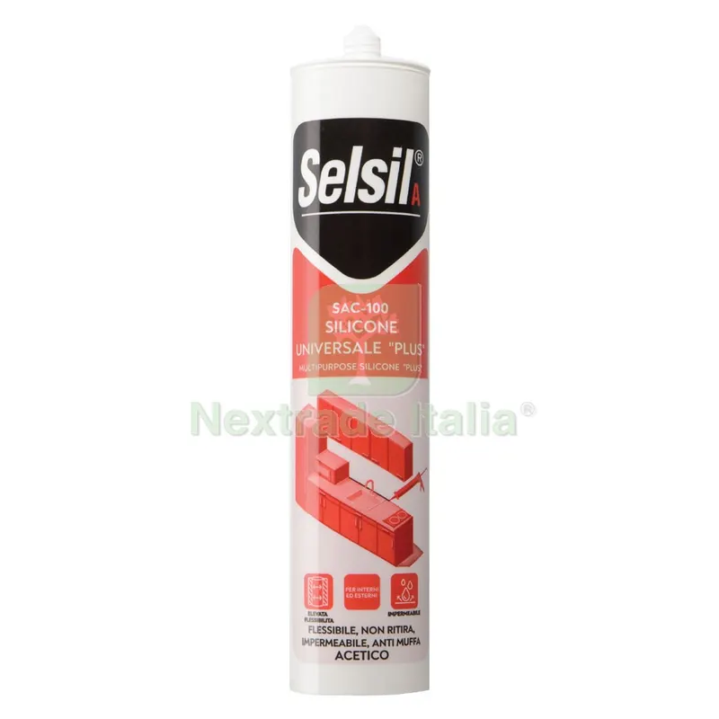 25PZ SILICONE ACETICO UNIVERSALE 'SAC 100' bianco ml 280 - (ral 9010) — Adesivi e sigillanti — rif. FERX.9007920NLM 25PZ SILICONE ACETICO UNIVERSALE 'SAC 100' bianco ml 280 - (ral 9010) — Adesivi e sigillanti — rif. FERX.9007920NLM