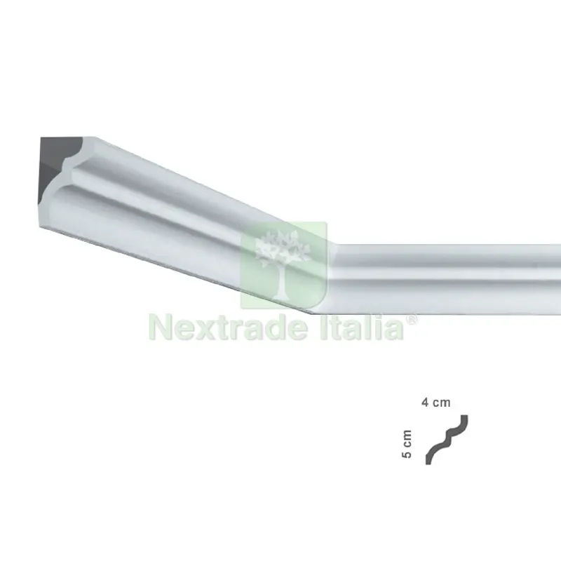 80PZ CORNICE DECORATIVA PER SOFFITTO mod. I856 - mm 40 x 50