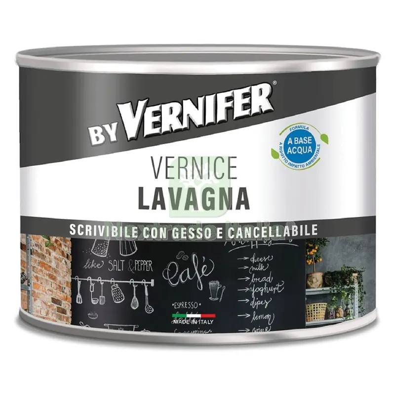 VERNICE ACRILICA BASE ACQUA LAVAGNA 'VERNIFER' Ml. 500 - antracite (4809) — Vernici e smalti — rif. FERX.9300850NLM VERNICE ACRILICA BASE ACQUA LAVAGNA 'VERNIFER' Ml. 500 - antracite (4809) — Vernici e smalti — rif. FERX.9300850NLM