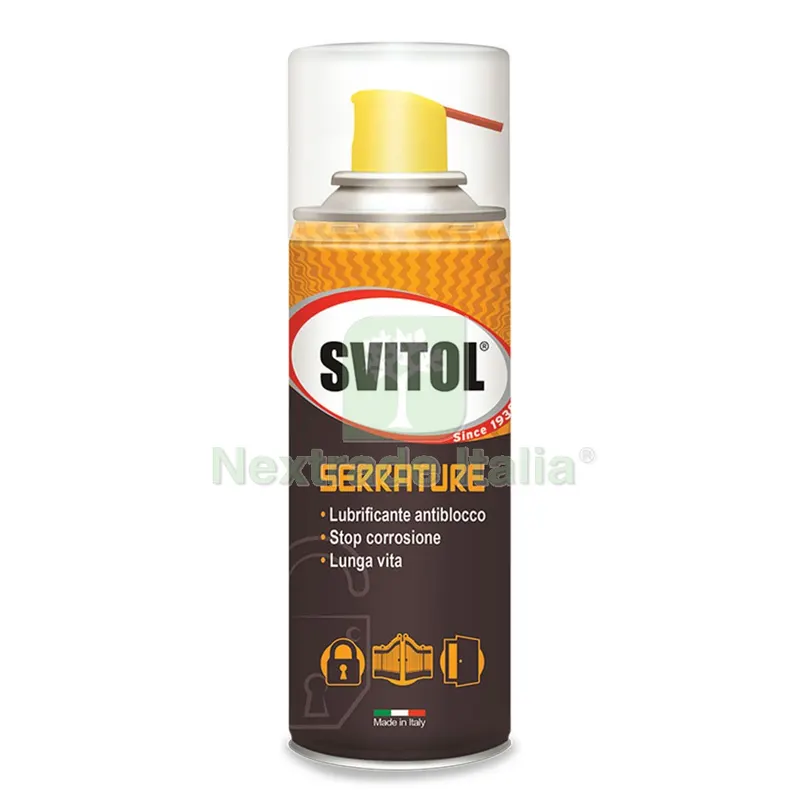 SBLOCCANTE SPRAY 'SVITOL SERRATURE' ml 180 — Lubrificanti e oli — rif. FERX.9200460NLM SBLOCCANTE SPRAY 'SVITOL SERRATURE' ml 180 — Lubrificanti e oli — rif. FERX.9200460NLM