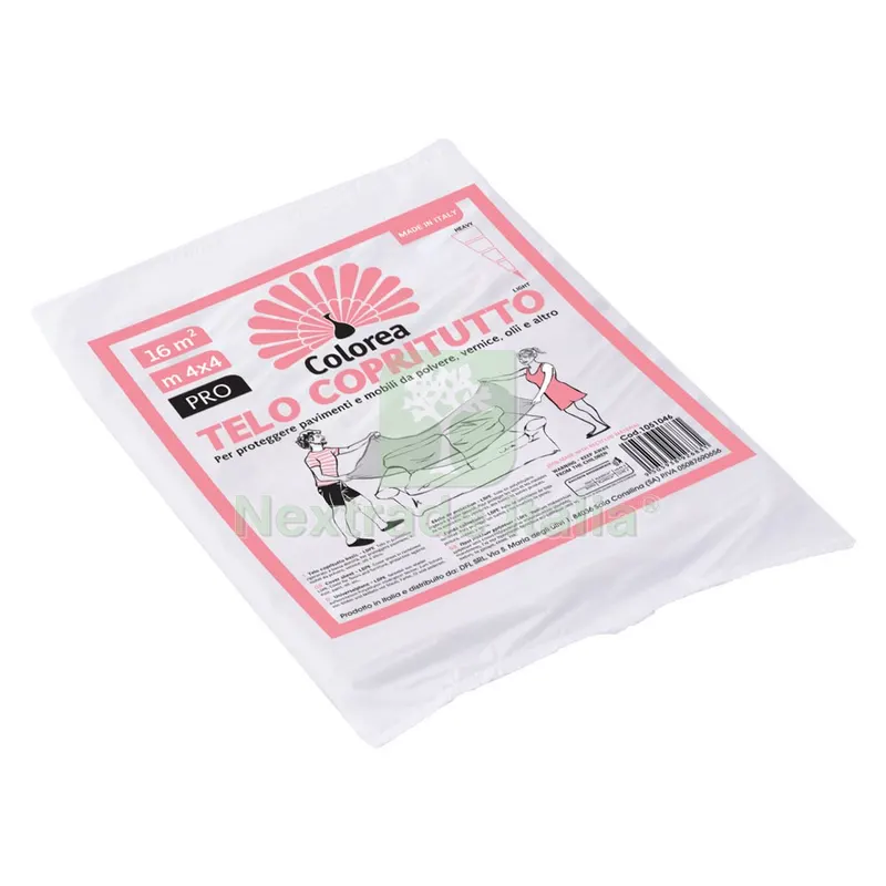 120PZ TELO COPRITUTTO MULTIUSO 'ECO' mt 4 x 4 - 60 gr/mq — Teli e film di protezione — rif. FERX.1051046NLM 120PZ TELO COPRITUTTO MULTIUSO 'ECO' mt 4 x 4 - 60 gr/mq — Teli e film di protezione — rif. FERX.1051046NLM