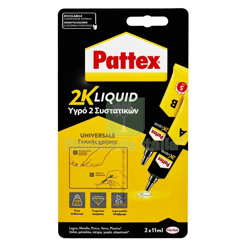 6PZ PATTEX ADESIVO '2K LIQUID' ml. 22 (2 x 11) — Adesivi e sigillanti — rif. FERX.9000561NLM