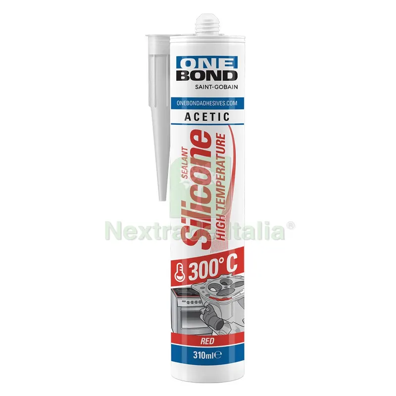 12PZ SILICONE ACETICO ALTA TEMPERATURA 'HIGH TEMPERATURE' rosso ml 310 — Adesivi e sigillanti — rif. FERX.9009050NLM 12PZ SILICONE ACETICO ALTA TEMPERATURA 'HIGH TEMPERATURE' rosso ml 310 — Adesivi e sigillanti — rif. FERX.9009050NLM