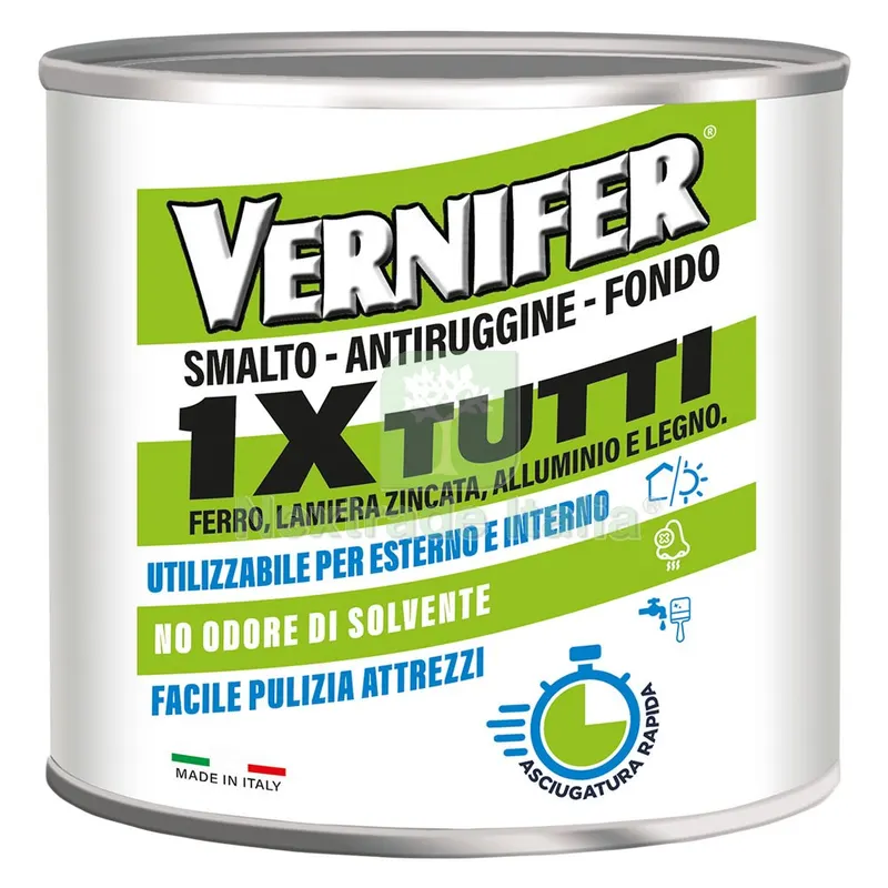 Vernice Antiruggine Acrilica 'vernifer 1 x Tutti' Ml. 500 - grafite antichizzato (4609) — Vernici e smalti — rif. FERX.9300841NLM