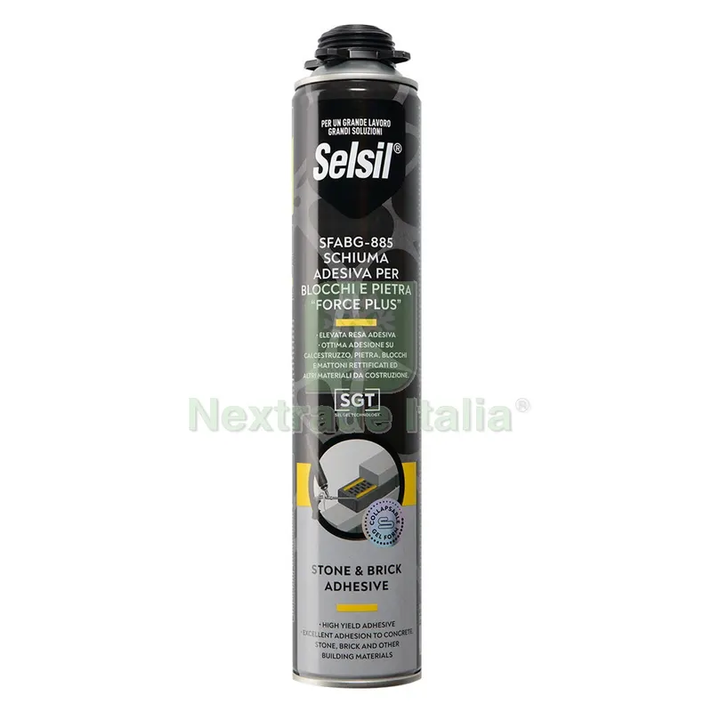 12PZ SCHIUMA POLIURETANICA ADESIVA 'FORCE PLUS' ml 750 - per SPRUZZATORE — Adesivi e sigillanti — rif. FERX.9007568NLM 12PZ SCHIUMA POLIURETANICA ADESIVA 'FORCE PLUS' ml 750 - per SPRUZZATORE — Adesivi e sigillanti — rif. FERX.9007568NLM