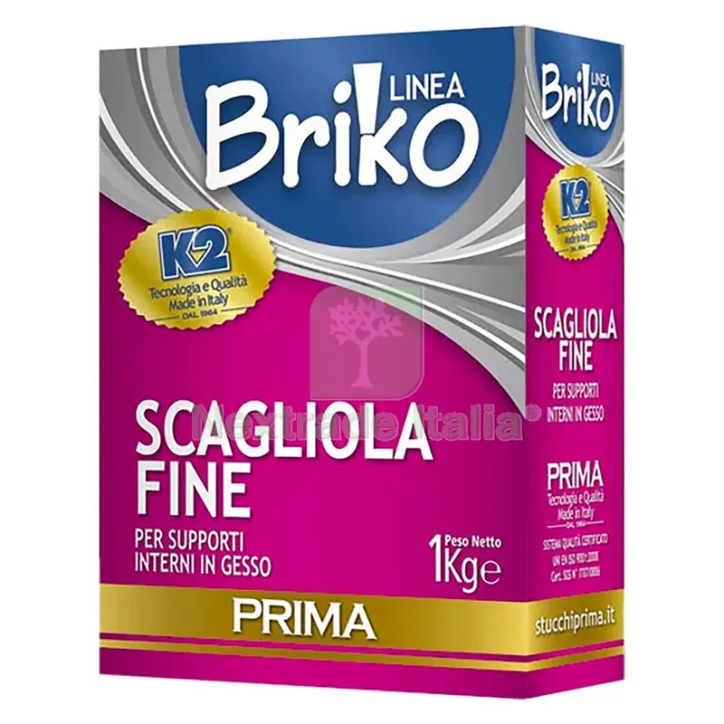 12PZ Scagliola Fine in Polvere 'briko K2' Kg. 1 - scatola — Casalinghi e organizzazione — rif. FERX.9041160NLM