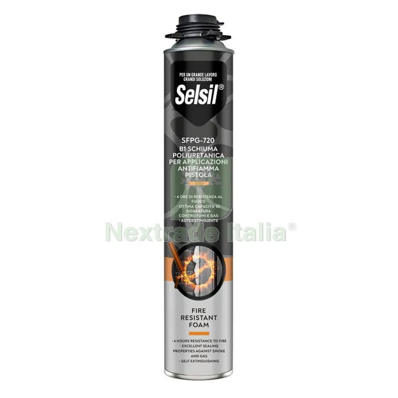 12PZ SCHIUMA POLIURETANICA ANTIFUOCO 'SFP-720' ml 750 - per SPRUZZATORE — Adesivi e sigillanti — rif. FERX.9007604NLM 12PZ SCHIUMA POLIURETANICA ANTIFUOCO 'SFP-720' ml 750 - per SPRUZZATORE — Adesivi e sigillanti — rif. FERX.9007604NLM